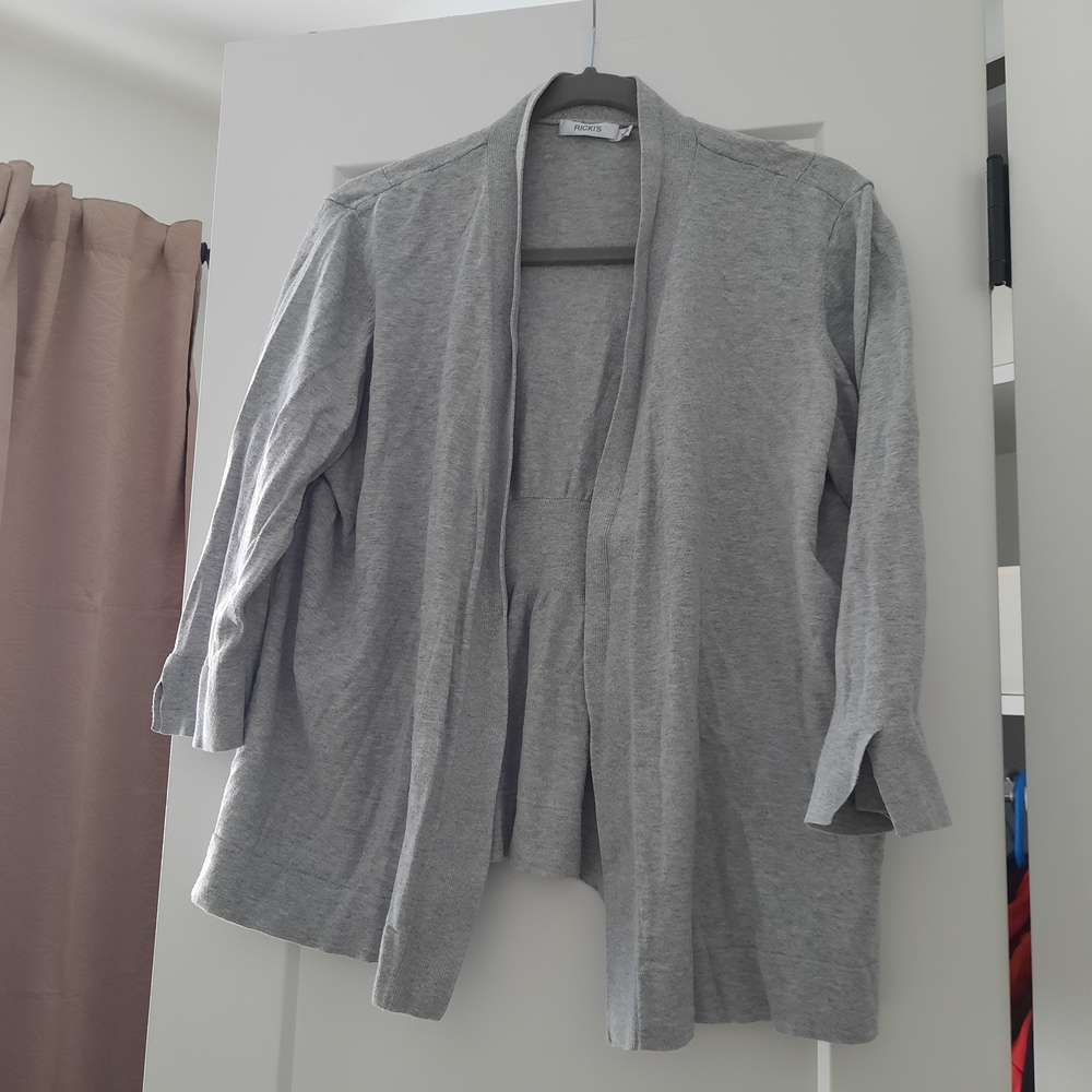 Ricki's Grey Open-Front Cardigan